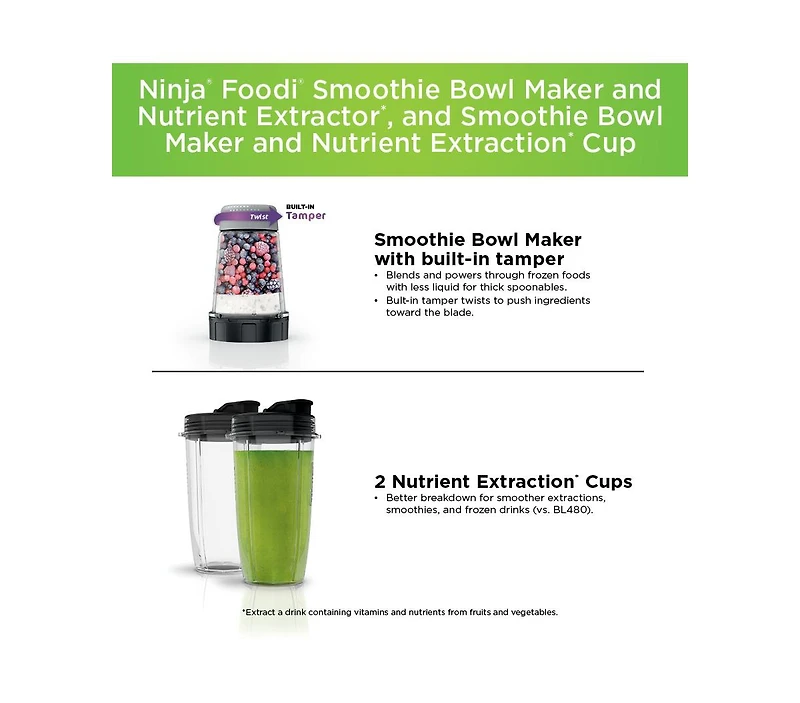 Ninja Foodi SS101 Smoothie Bowl Maker and Nutrient Extractor