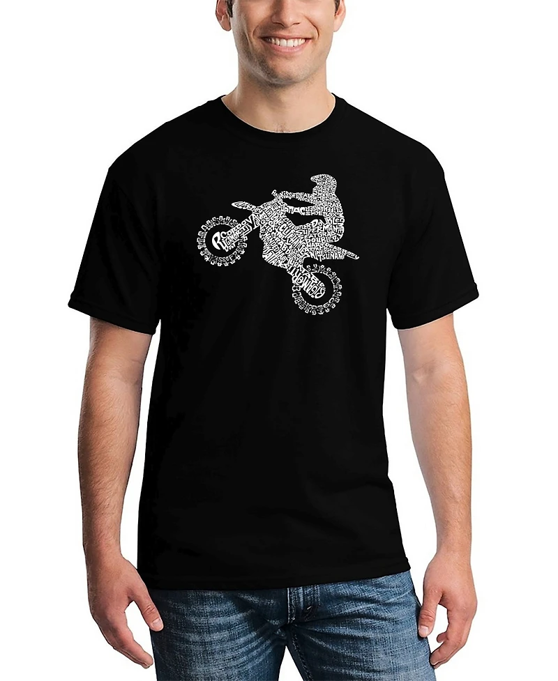 Men's Freestyle Motocross - Fmx Word Art T-shirt