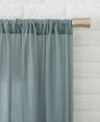 Silvia Crushed Texture Semi-Sheer Rod Pocket Curtain Panel