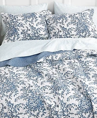Laura Ashley Bedford Cotton Reversible -Pc. Quilt Set