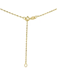 Gemstone Solitaire Pendant Necklace in 14k Gold, 16" + 2" extender