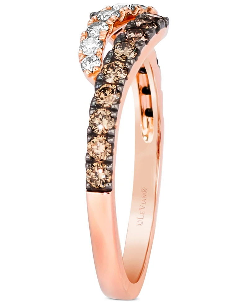 Le Vian Multicolor Diamond Statement Ring (1/2 ct. t.w.) in 14k Rose Gold