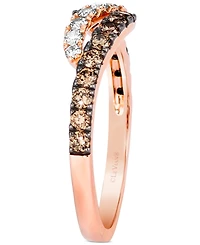 Le Vian Multicolor Diamond Statement Ring (1/2 ct. t.w.) in 14k Rose Gold