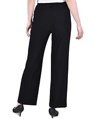 Ny Collection Petite Pull-On Straight-Leg Pants