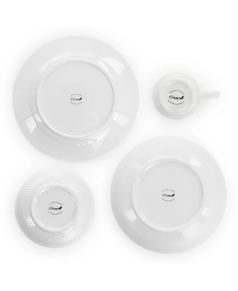 Elama Maisy 18 Pc. Dinnerware Set, Service for 4