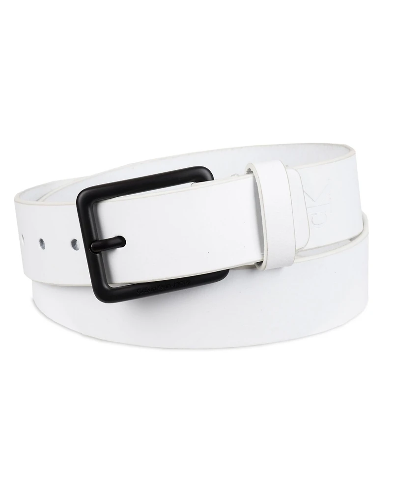 Calvin Klein Men's Genuine Leather Casual Bridle Belt