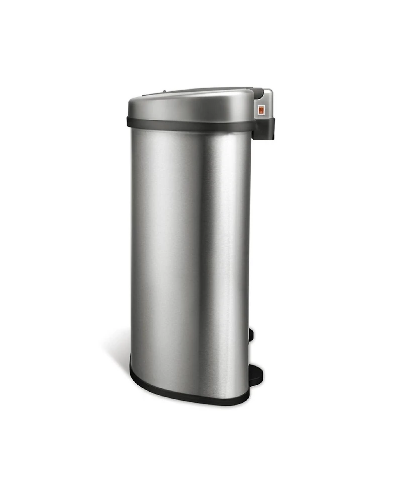 Ninestars Automatic Touchless Motion Sensor Semi-Round Trash Can