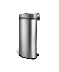 Ninestars Automatic Touchless Motion Sensor Semi-Round Trash Can