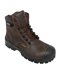 AdTec Men's 6" Waterproof Composite Toe Work Boot Brown