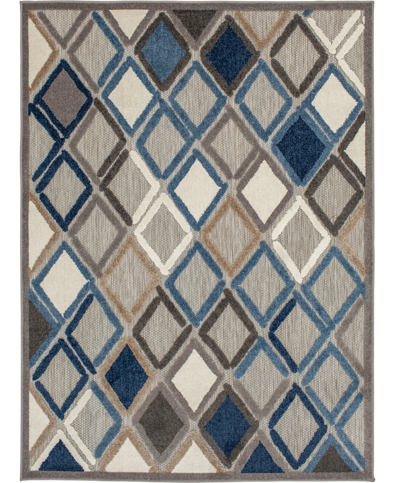 Closeout! Northern Weavers Britta Bri-06 5'3" x 7' Outdoor Area Rug