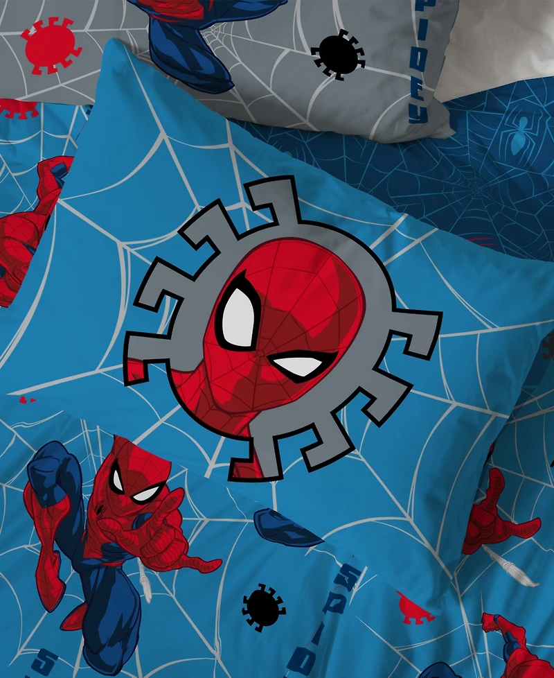 Spider-Man Burst 4 Piece Sheet Set, Full