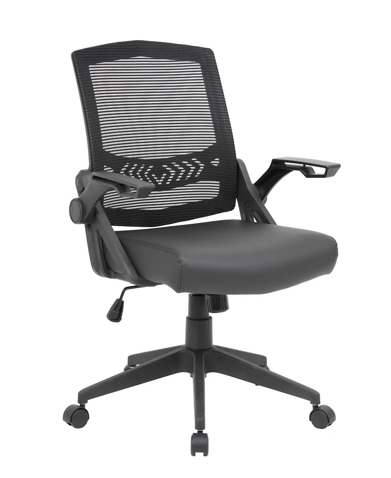 Boss Office Products Mesh Flip Arm Task Chair