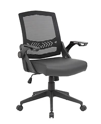 Boss Office Products Mesh Flip Arm Task Chair