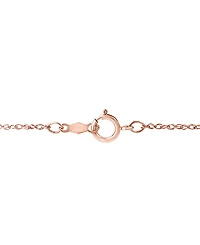 Multi-Gemstone (2-1/8 ct. t.w.) & Diamond (1/20 ct. t.w.) Bezel 18" Pendant Necklace in 14k Rose Gold