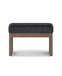 Milltown Contemporary Rectangle Footstool Ottoman Bench