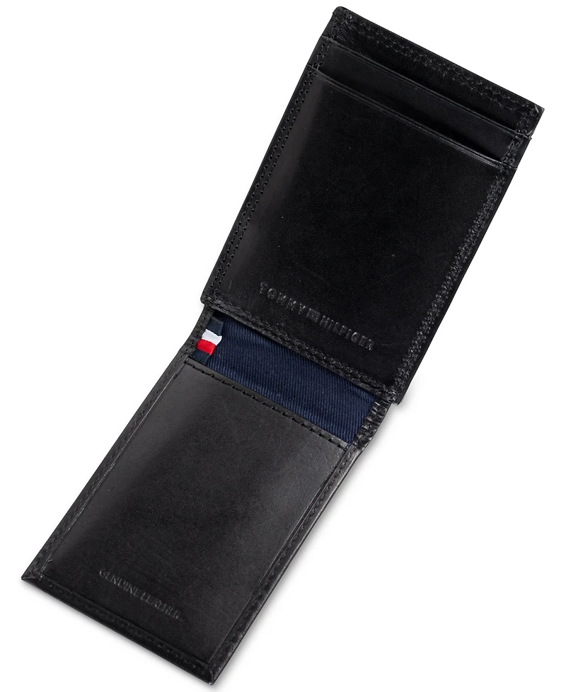 Tommy Hilfiger Men's Edisto Magnetic Leather Wallet
