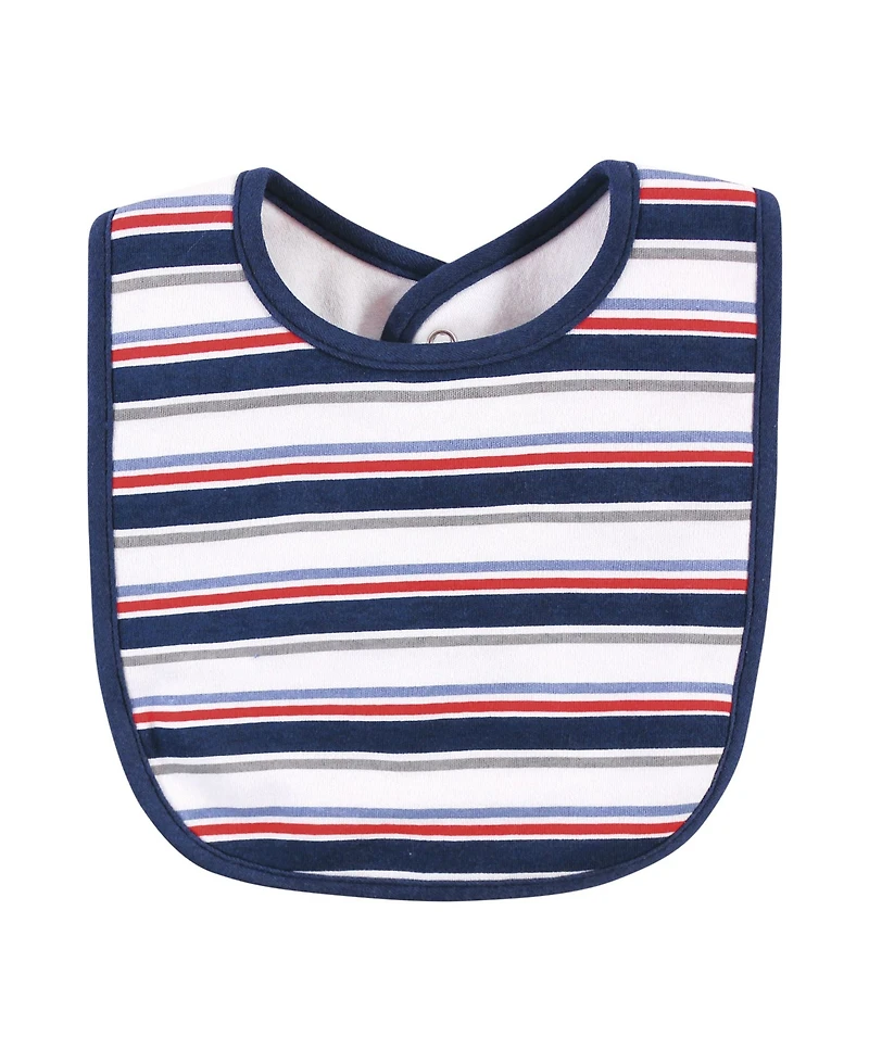 Hudson Baby Boys Essential 5-Piece Bib & Sock Collection