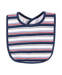 Hudson Baby Boys Essential 5-Piece Bib & Sock Collection