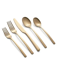 Cambridge Silversmiths Beacon Gold Satin 20-Piece Flatware Set, Service for 4