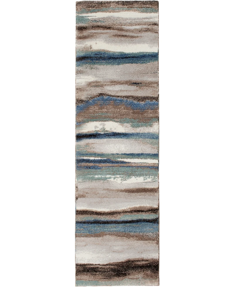 Mink Home Leisure Bay Dusk 2'3" x 7'7" Runner Area Rug
