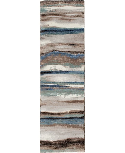 Mink Home Leisure Bay Dusk 2'3" x 7'7" Runner Area Rug