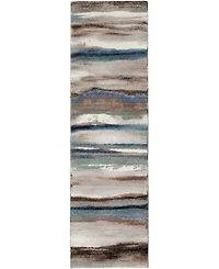 Mink Home Leisure Bay Dusk 2'3" x 7'7" Runner Area Rug