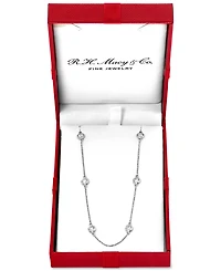 Effy Diamond Bezel 20" Statement Necklace (1 ct. t.w.) 14k White, Yellow or Rose Gold