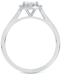 Portfolio by De Beers Forevermark Diamond Oval Halo Engagement Ring (5/8 ct. t.w.) in 14k White Gold
