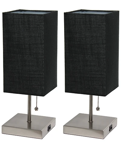 Simple Designs Petite Stick Lamp with Usb Charging Port