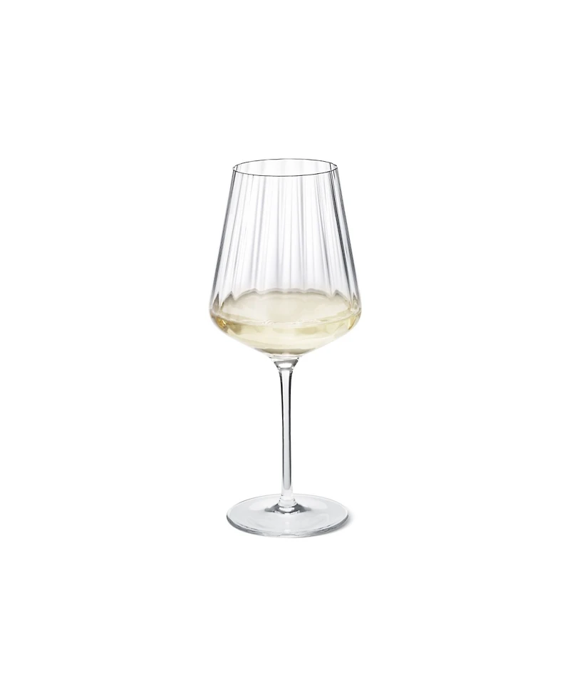 Georg Jensen Bernadotte Crystal White Wine Glasses 6 Piece Set