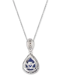 Le Vian Blueberry Tanzanite (2 ct. t.w.) & Diamond (3/8 ct. t.w.) 18" Pendant Necklace in 14k White Gold