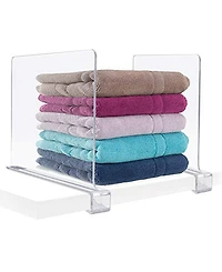 Sorbus 6 Clear Shelf Dividers - Great Organizer for Clothes, Linens, Purse Separators, Kitchen Cabinets & More