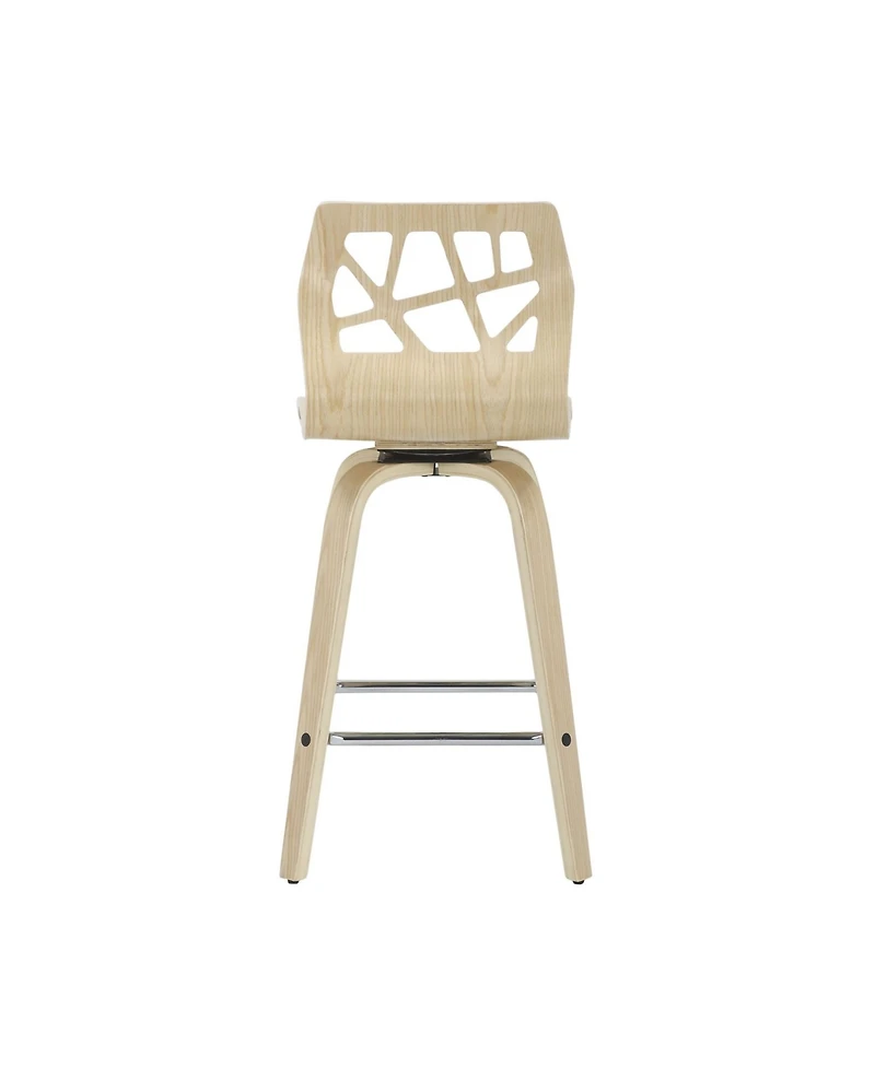 Folia Mid-Century Modern Counter Stool, Set of 2