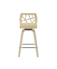 Folia Mid-Century Modern Counter Stool, Set of 2