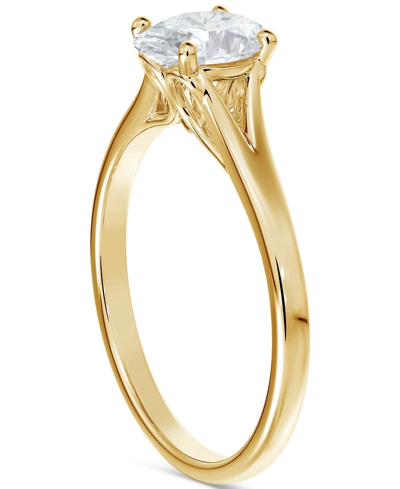 Portfolio by De Beers Forevermark Diamond Oval-Cut Engagement Ring (1/2 ct. t.w.) in 14k Gold