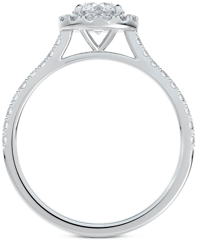 Portfolio by De Beers Forevermark Diamond Halo Engagement Ring (1 ct. t.w.) in 14K White Gold
