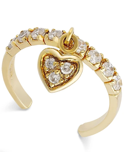Giani Bernini Cubic Zirconia Heart Dangle Toe Ring, Created for Macy's