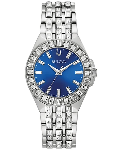 Bulova Women's Phantom Crystal Stainless Steel Bracelet Watch 32mm