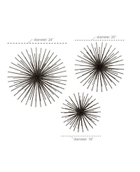 Contemporary Wall Decor, Set of 3