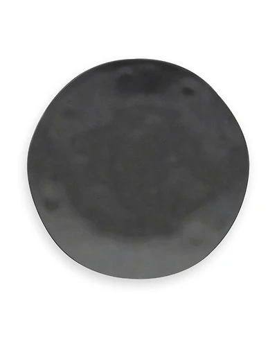 Abode Homewares Planta Matte Black Melamine Dinner Plates, Set Of 6