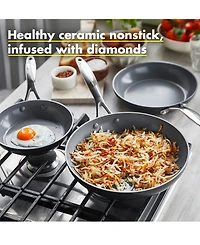 GreenPan Valencia Pro Healthy Ceramic Nonstick 8", 9.5" & 11" Frypan Set