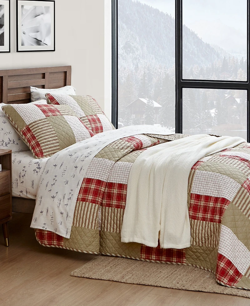 Eddie Bauer Camano Island Plaid 3-Pc. Quilt Set, King