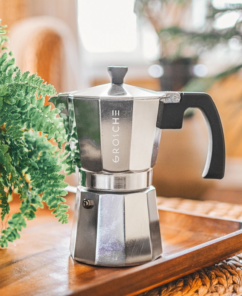 Grosche Milano Stovetop Espresso Maker Moka Pot 3 Espresso Cup Size 5 oz