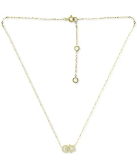Giani Bernini Cubic Zirconia Moon & Star Pendant Necklace, 16" + 2" extender, Created for Macy's
