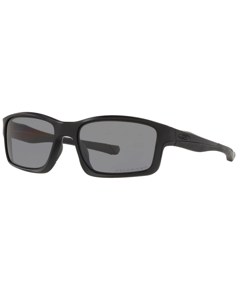 Oakley Men's Rectangle Sunglasses, OO9247 57 Chainlink