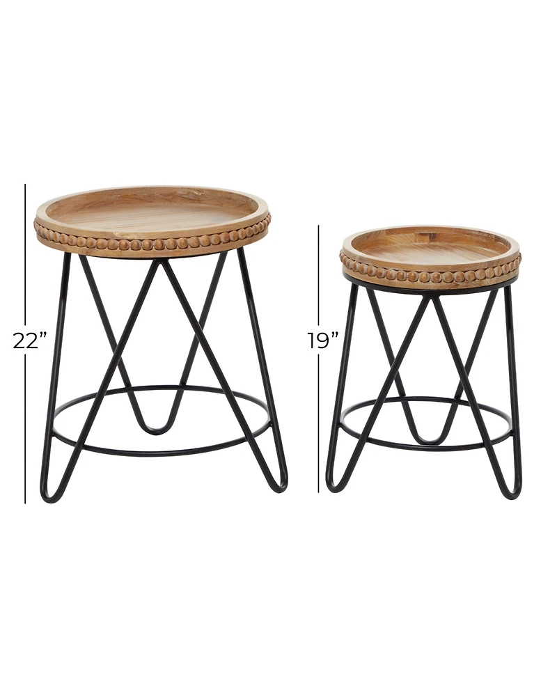 Modern Accent Table, Set of 2