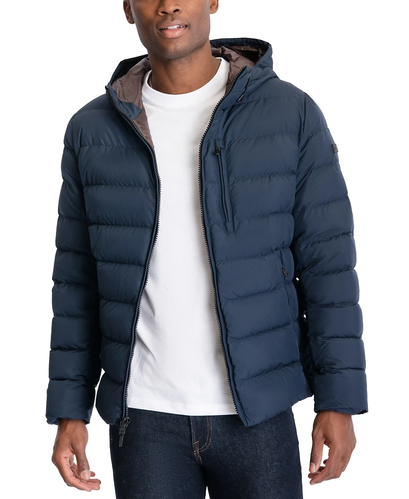 Michael Kors Men's Hooded Puffer Jacket, Created For Macy's
