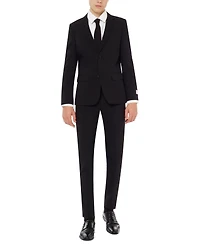 OppoSuits Big Boys Black Knight Slim Fit Solid Suit Including Blazer, Pants and Clip-On-Tie
