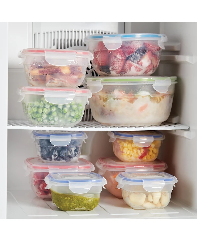 Lock n Lock Easy Essentials 24-Pc. Color Mates Storage Container Set