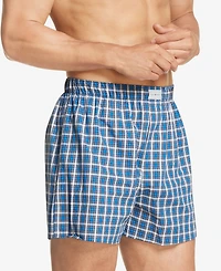 Tommy Hilfiger Men's 3-Pack Classic Printed Cotton Poplin Boxers